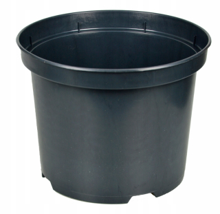 Kvetináč Edoniczki.pl 23 cm x 23 x 17,5 cm priemer 23 cm plast čierny